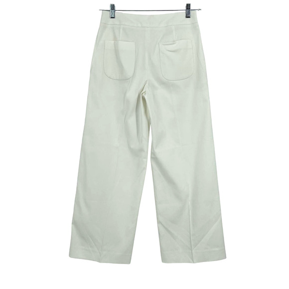 Everlane Wide Leg Trouser Pants in Bone Women's Size 0 NWOT - Picture 2 of 6